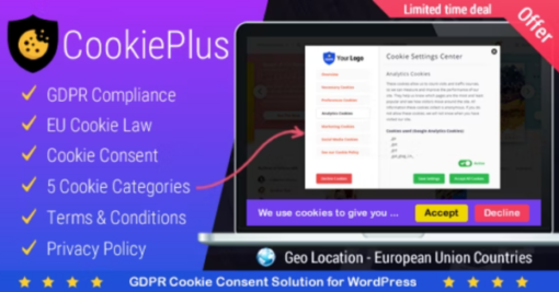Cookie Plus - GDPR Cookie Consent Solution for WordPress