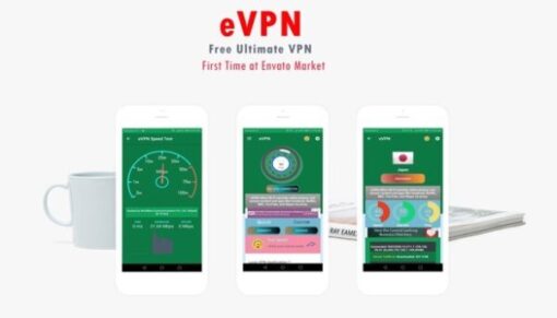 eVPN - Free Ultimate VPN Android VPN, Billing, Phone Booster, Admob Push Notification