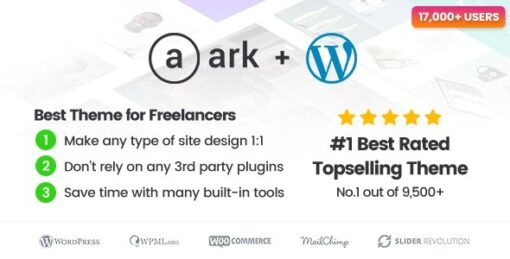 The Ark v1.69.0 WordPress Theme made for Freelancers