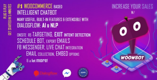  AI ChatBot for WooCommerce – ChatGPT, Retargeting, Exit Intent (WoowBot)