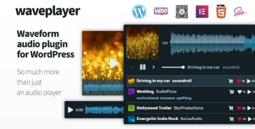 WavePlayer (v3.7.1) WordPress Audio Player with Waveform and Playlist