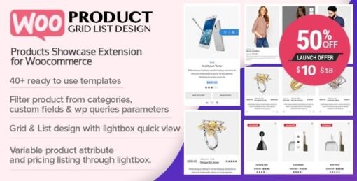 woo product gridlist v1.0.8 design responsive products showcase extension for woocommerceWOO Product GridList v1.0.8 Design Responsive Products Showcase Extension for Woocommerce