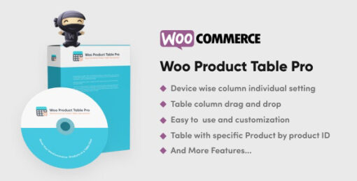 Woo Product Table Pro (v9.1.0) WooCommerce Product Table view solution [Codecanyon]