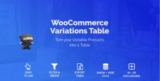 WooCommerce Variations Table v1.3.12