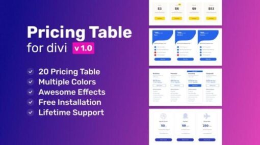 advanced pricing table for divi v1.0.4Advanced Pricing Table For Divi v1.0.4