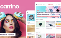 carrino (v1.8.2) an exciting gutenberg blog themeCarrino (v1.8.2) An Exciting Gutenberg Blog Theme