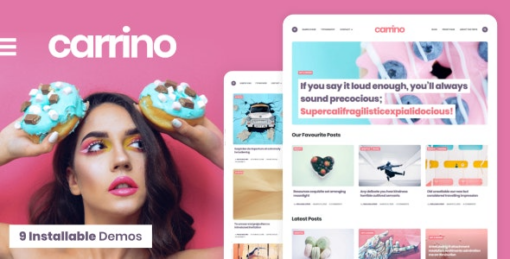 carrino (v1.8.2) an exciting gutenberg blog themeCarrino (v1.8.2) An Exciting Gutenberg Blog Theme