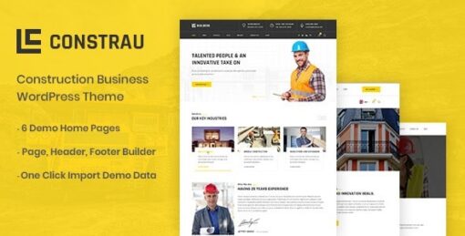 constrau v1.2.7 construction business wordpress themeConstrau v1.2.7 Construction Business WordPress Theme