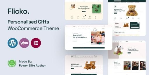 flicko v1.0.2 pesonalised gifts woocommerce wordpress theme