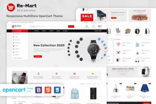 remart – multipurpose marketplace opencart 3 theme opencart 3.Remart – Multipurpose MarketPlace Opencart 3 Theme Opencart 3.