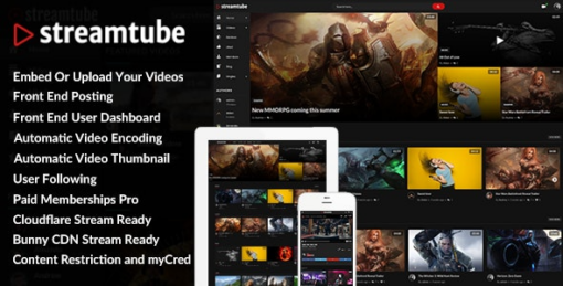 streamtube v3.0.15 + addons – video wordpress theme ()