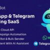 salebot v1.9.1 whatsapp and telegram marketing saas – chatbot bulk sender