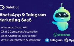 salebot v1.9.1 whatsapp and telegram marketing saas – chatbot bulk sender