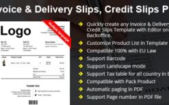 Advance Invoice, Delivery, Credit PDF (v1.1.52) + Custom Number PrestaShop