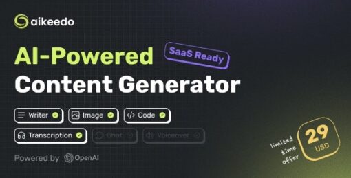 Aikeedo (v2.3.0) AI Powered Content Platform – SaaS Ready