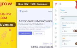 Grow CRM SaaS v2.5 Laravel Project Management – Multitenancy