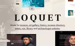 Loquet v1.0.1 Museum & History WordPress Theme