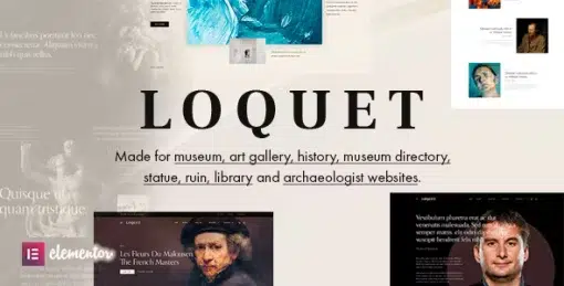 Loquet v1.0.1 Museum & History WordPress Theme