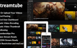 StreamTube v3.0.17 + Addons – Video WordPress Theme (**)