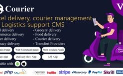 We Courier v1.3.0 Courier and logistics management CMS with Merchant,Delivery app