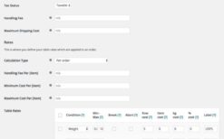 WooCommerce Table Rate Shipping